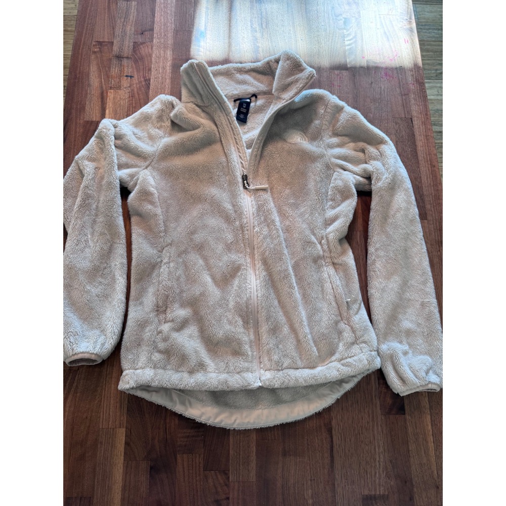 The North Face Osito Fleece Jacket Womens XS Cream Off White Full Zip Soft Plush